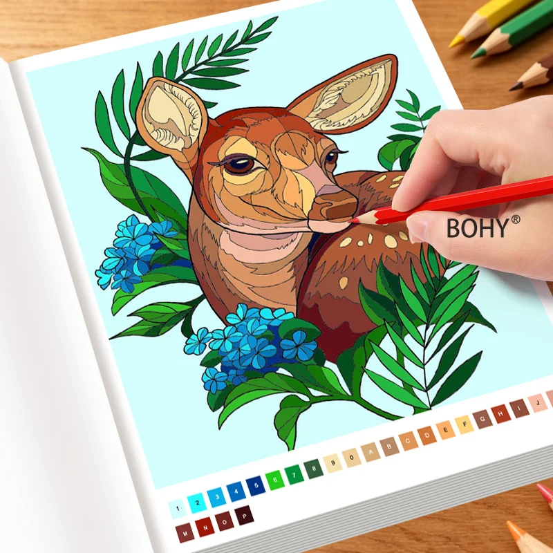 A Digital Coloring Book for Adult Art Style Decompression 32 Pages Relieving Workplace Stress Improve Artistic Aesthetics