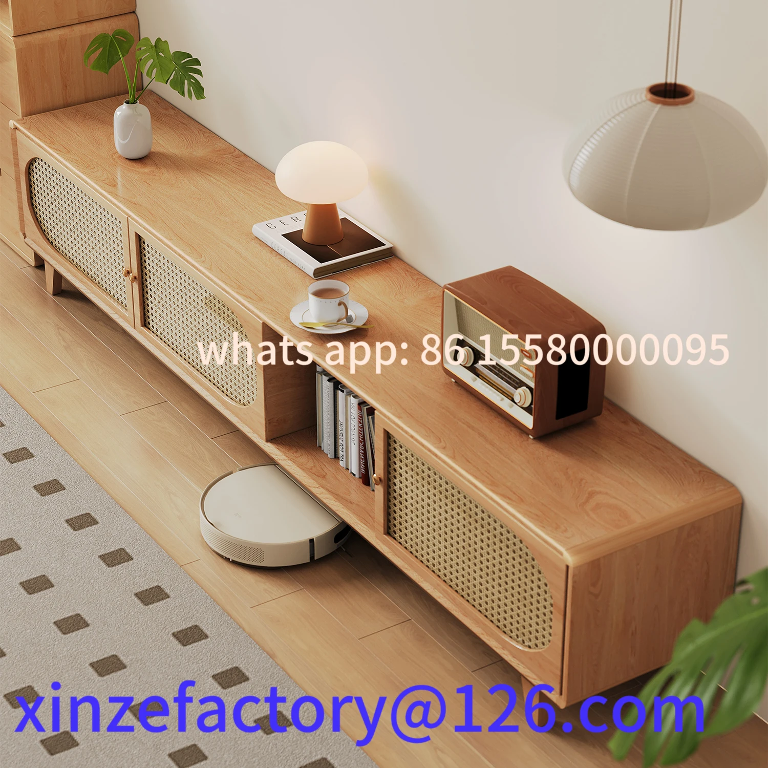 

Customizable small apartment modern simple coffee table TV cabinet combination