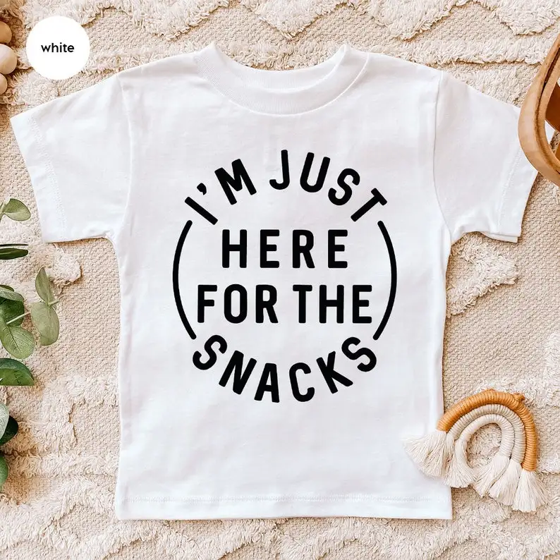 

Funny Youth Shirts, Saying Tees, Kids Snack TShirts, Boy Shirts,Girl Outfit