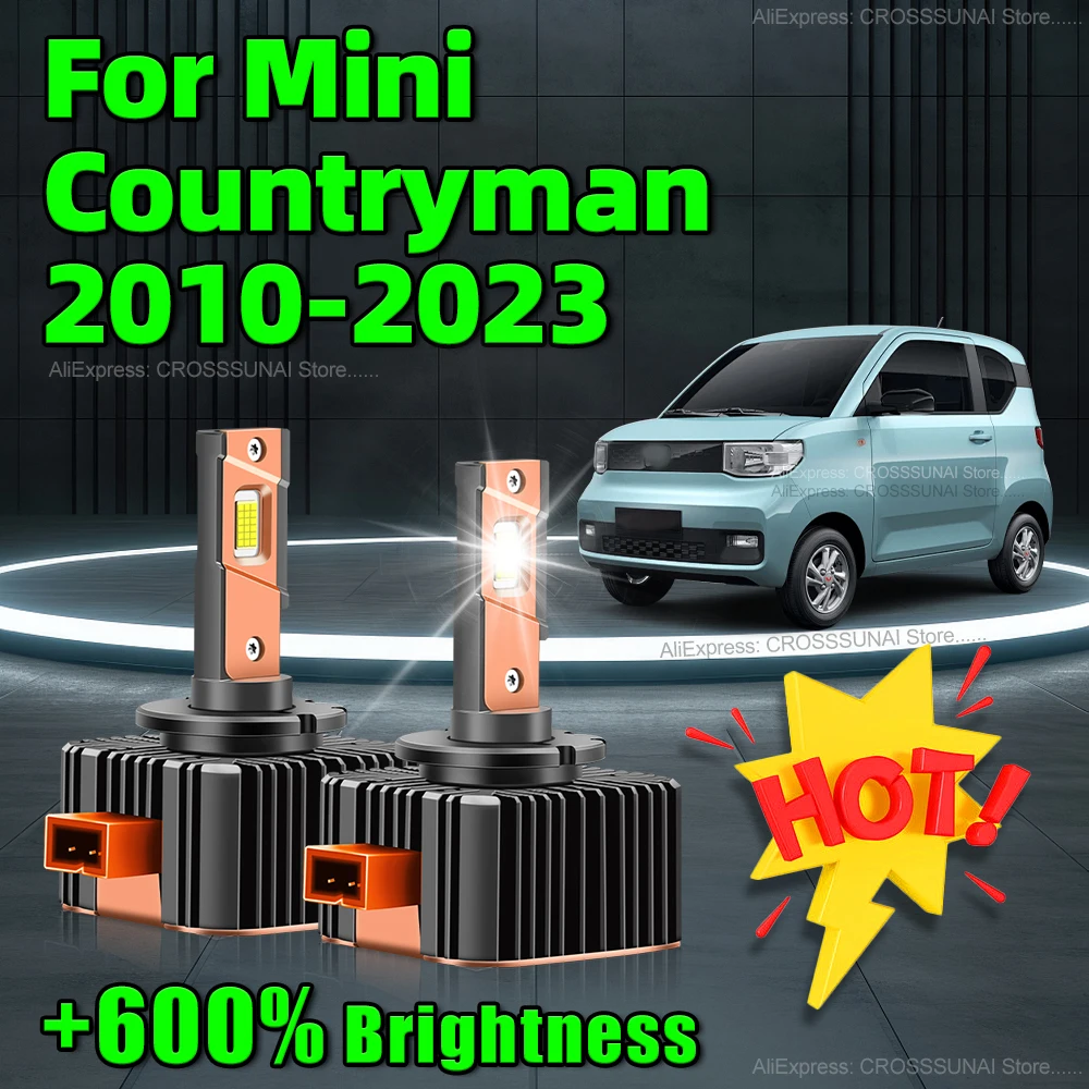 Canbus Car Headlights 6000K Auto Lamp D1S 30000LM LED Bulbs For Mini Countryman 2010 2011 2012 2013 2014 2015 2016 2017 18 2023