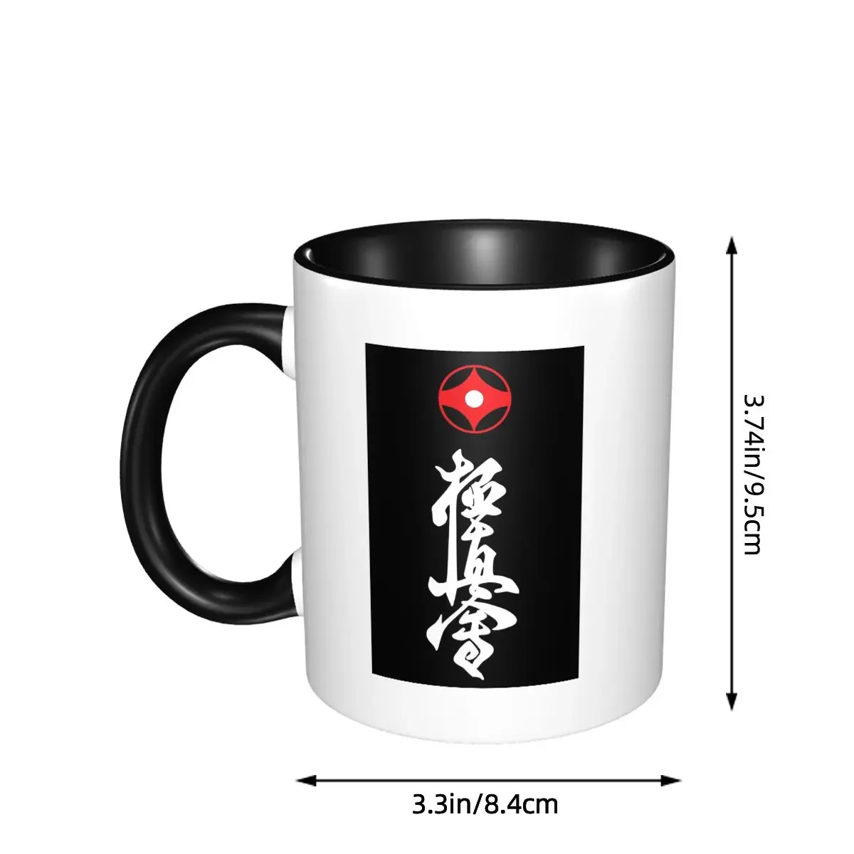 Kyokushin Karate White Mug Funny Ceramic Coffee Cups Tea Mugs Milk Cup Drinkware Gift for Friends