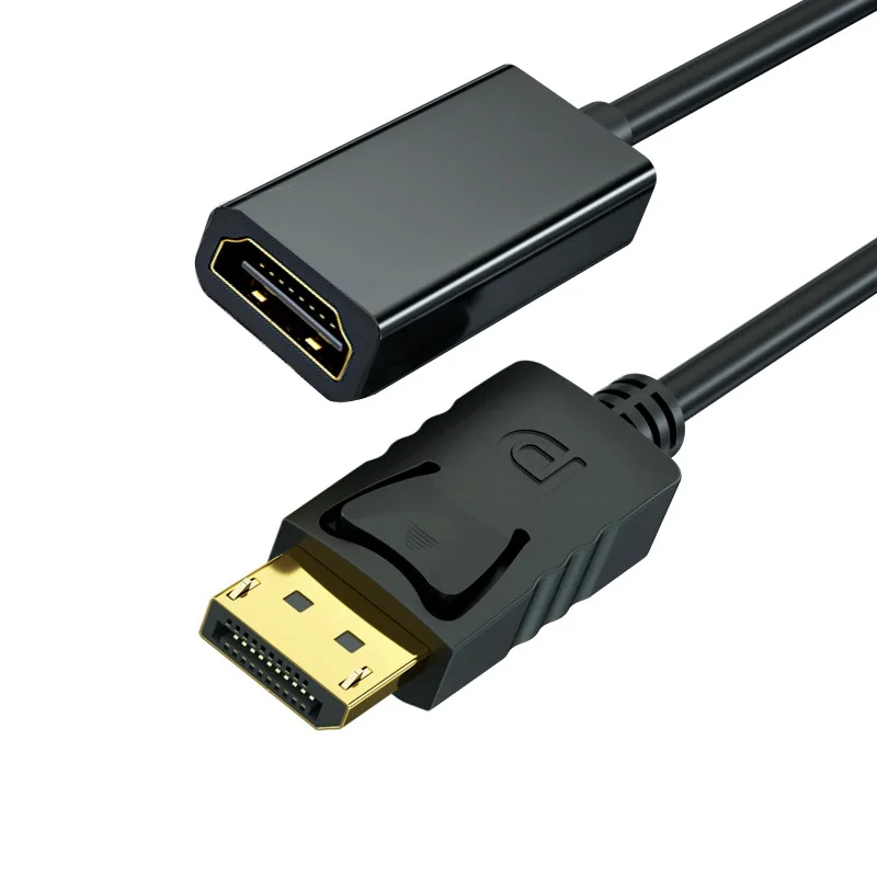 DP to HDMI-compatible Cable Adapter Male To Female For HP/DELL Laptop PC Display Port to 1080P HDMI-compatible Cord Converter