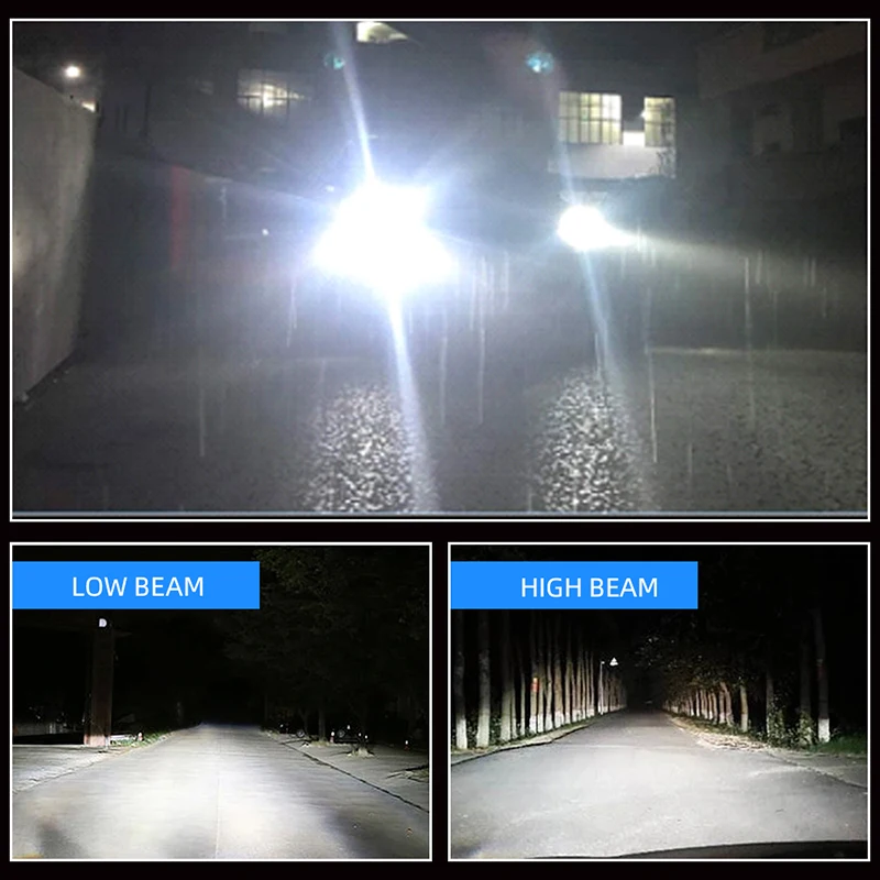 BeamPro H7 LED Canbus 180W 100000lm H4 H11 H1 HB3 9005 HB4 H8 HIR2 9012 Bi LED Turbe żarówka reflektora samochodu motocykla 6000K 12V 2X