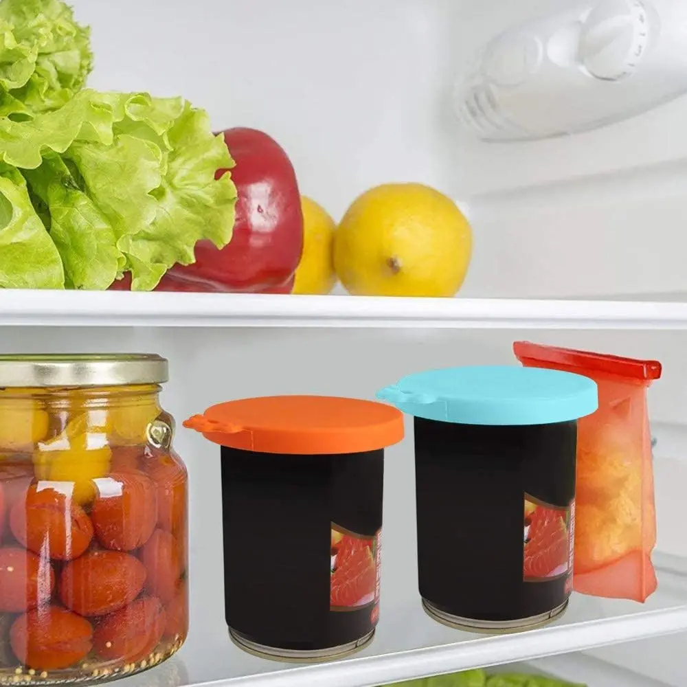 Reusable Food Storage Pet Can Covers Silicone Can Lid Keep Fresh Cans Cap Sealing Cover Kitchen Organization 2022 New Arrivals