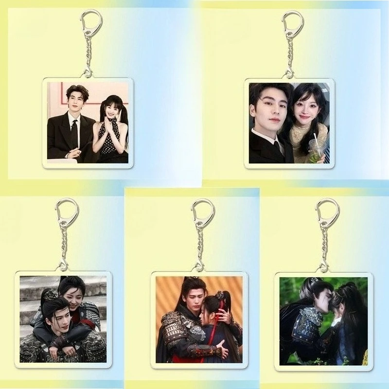 Zhu Yu Cosplay Character Xie Zheng Keychain Decoration Acrylic Pendant Tian Xiwei Zhang Linghe Jewelry Accessory Gift for Friend