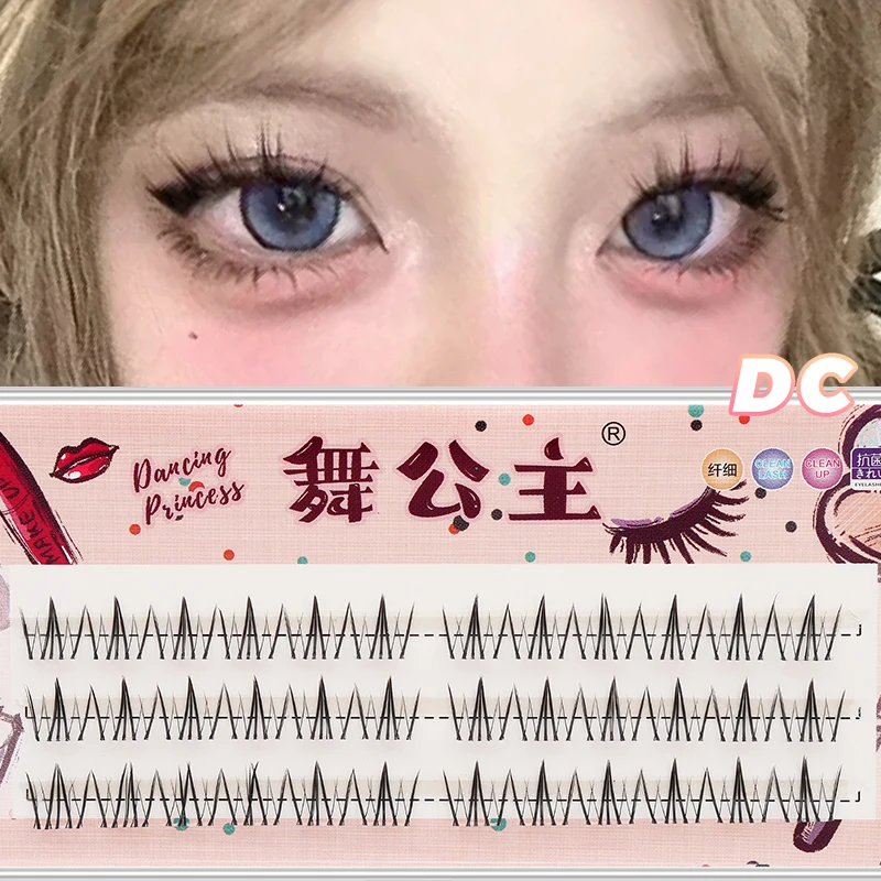 DINGSE 3 Reihen unter Wimpern, 5/6/7 mm, untere Wimpern, natürliche untere Wimpern, individuelles professionelles Make-up, falsche Wimpernverlängerung – Detail 8