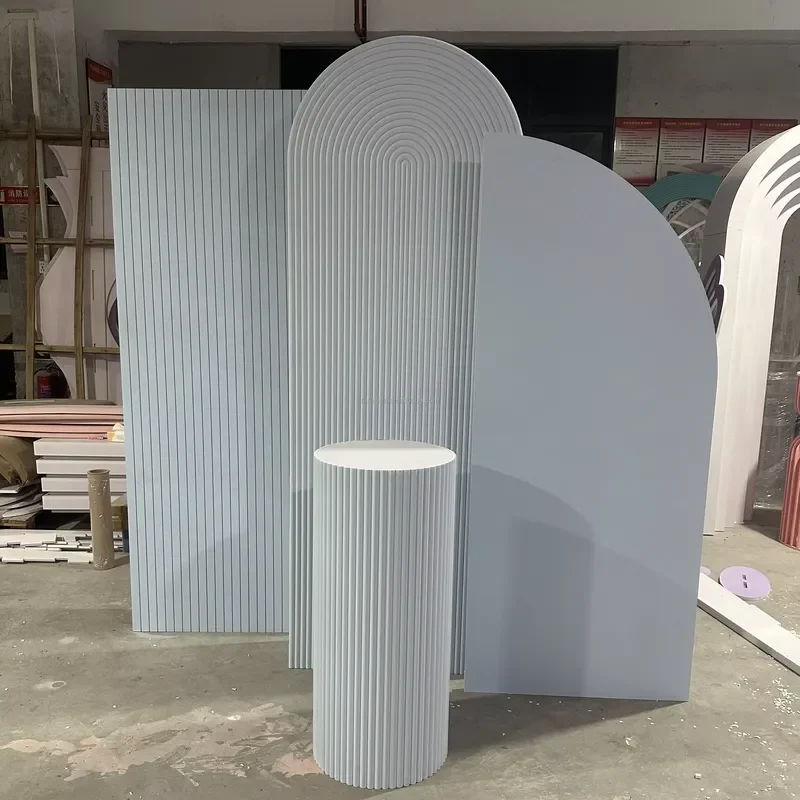 Modern High Quality PVC Vaulted Wedding Stage Background for Events and Ceremonies Elegant Arch Design Decoration Supplies