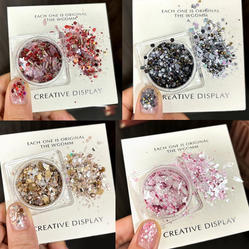 

Eyeshadow Glitter Gel Palette Glossy Shiny Heart Glitter DIY Face Body Eyes Makeup Sequin Decoratio