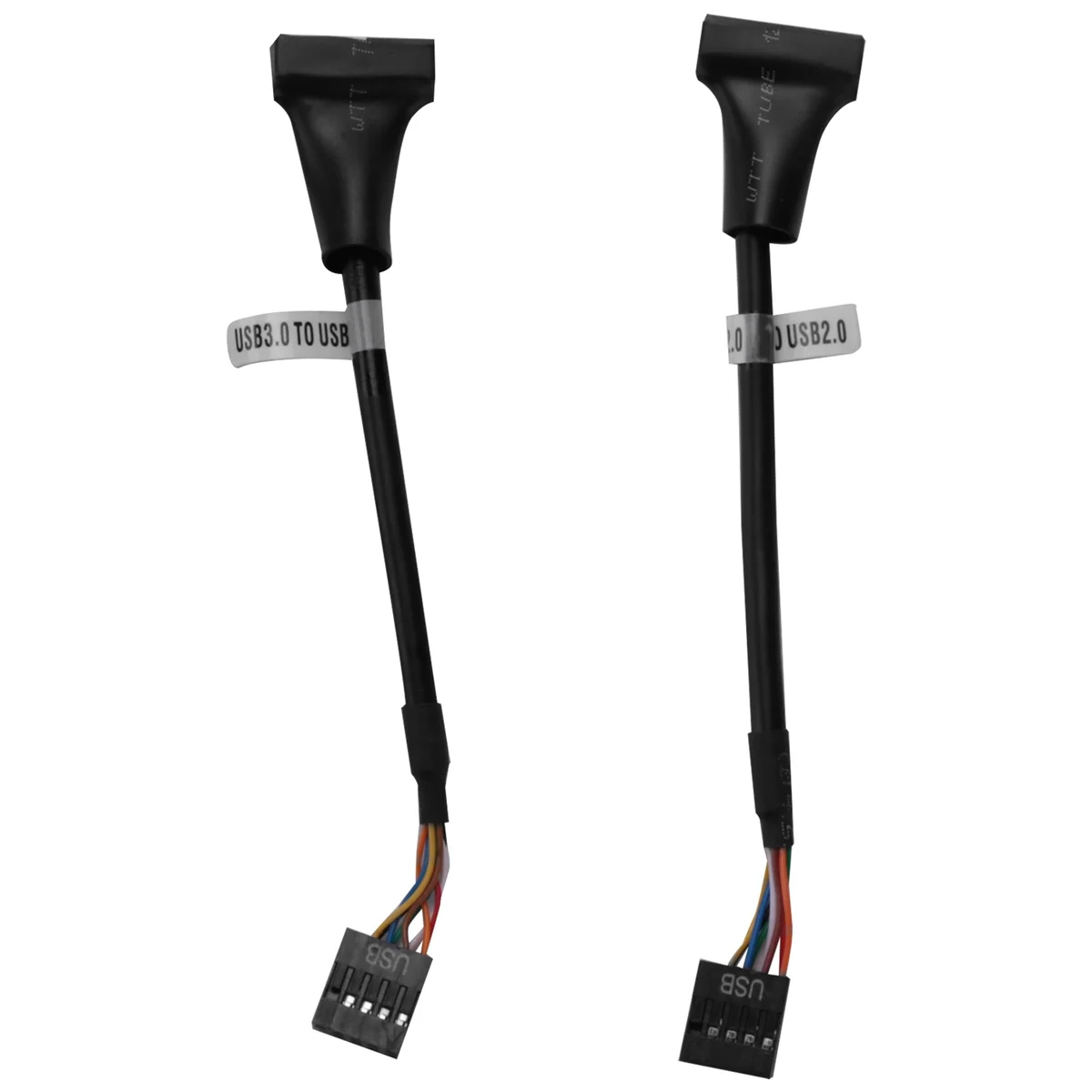 2 Pcs USB 3.0 Header To USB 2.0,USB 3.0 To USB 2.0 Motherboard Adapter Cable,19 Pin USB3.0 Male To 9 Pin USB2.0 Female