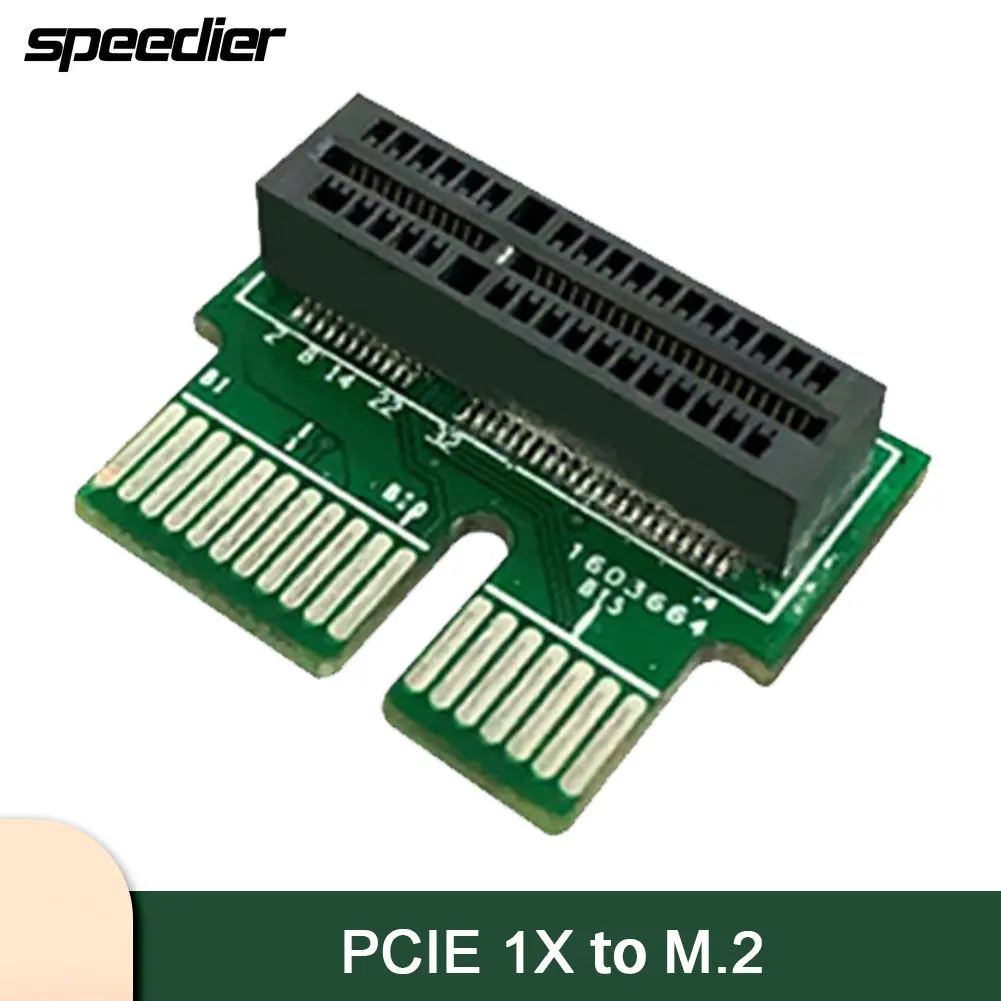 PCIe 1x to M.2 NIC Adapter Card Right Angled PCI Express to M2 NVMe Conversion Cable for Computer Hardware Expansion