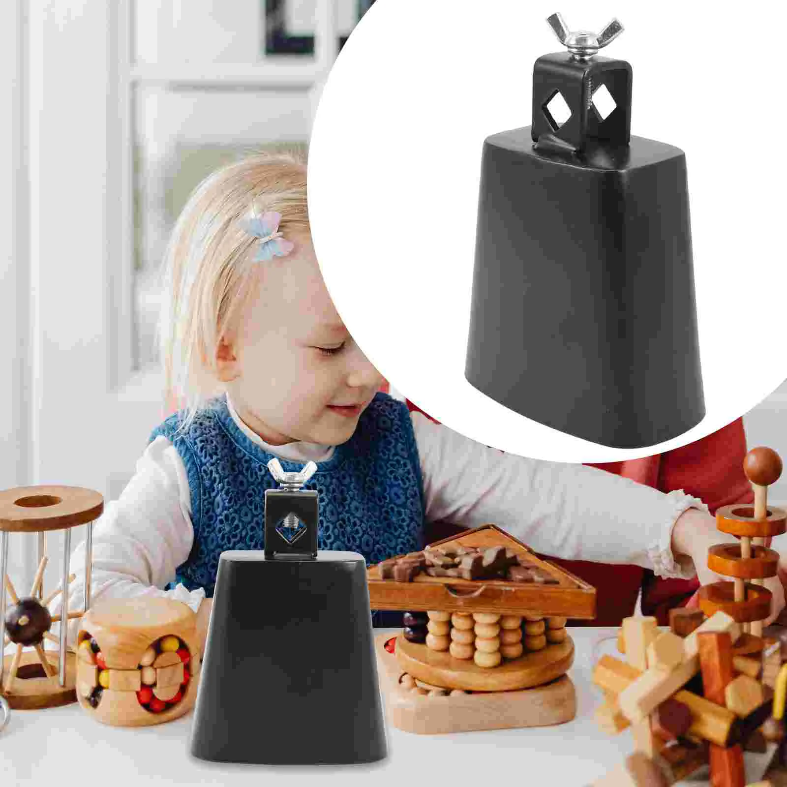 

Cow Bell Cowbell for Kids Hand Percussion Instrument Toys Bells Noise Makers Iron Cowbells Sporting Events Child