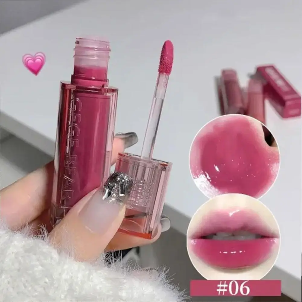 Mirror Water Lip Gloss, Berry Color, Clareamento, Impermeável, Hidratante de Longa Duração, Líquido Nutritivo Lip Glaze, Lábios Cosméticos