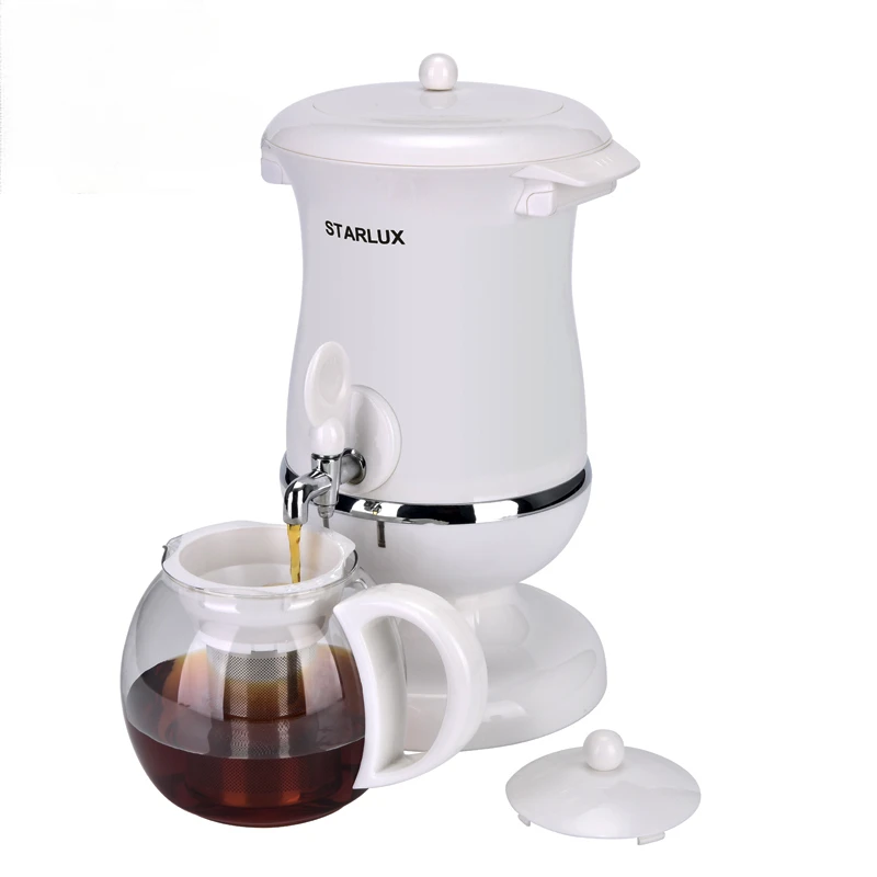 for 110-127V 1000W 2.5L White Color  Turkish Samovar Electric Kettle Heat Preservation Rotating Tea Maker