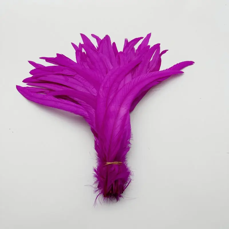 Plume de queue de coq 25-40CM, 100 pièces, accessoires de bijoux pour vêtements, fournitures de fête de mariage, spectacle de danse, carnaval