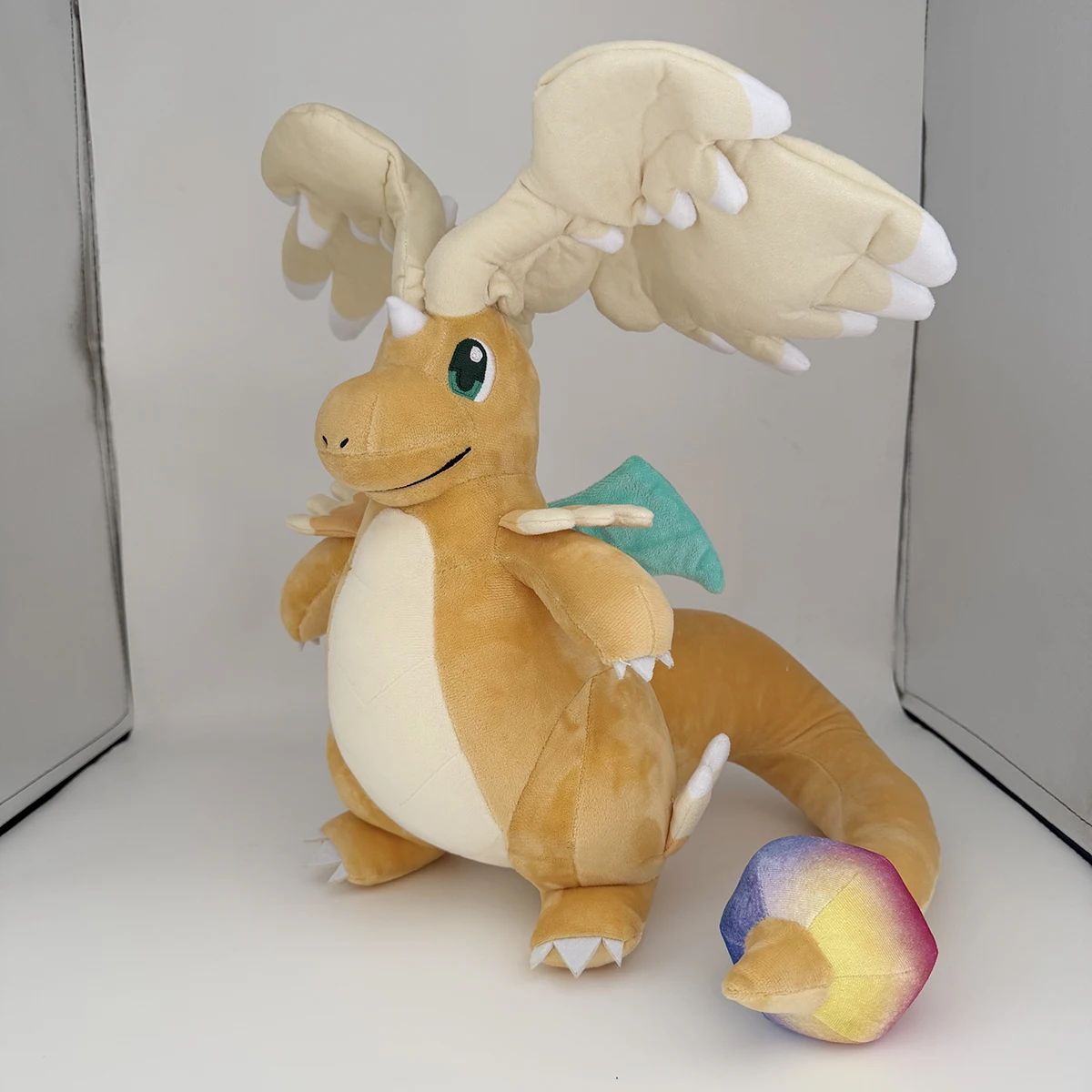 Pokemon Mega Dragonite Evolution Dragonite Charizard Tyranitar Dragapult Stuffed Toys Pikachu Dragonite Holding Dratini Doll view 4