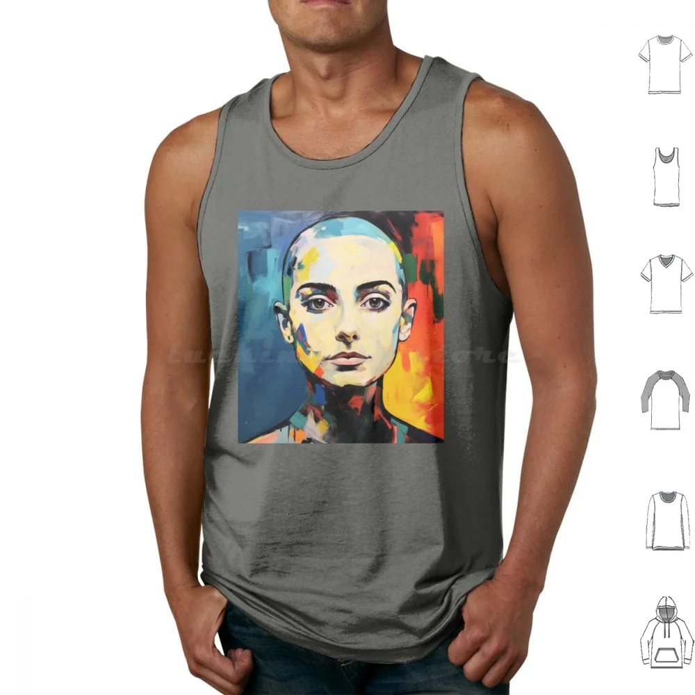 Retro Vintage Sinead Oconnor-T-Shirt À Col Rond Pour Hommes , Cadeau-Femme Tank Tops Vest Sleeveless Sinead Oconnor Sinead