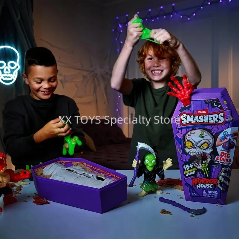 ZURU Smashers Mega Horror House Series 1 Large Size Interactive Toy Adventure Archaeology Excavation Treasure Chest Tricky Toys