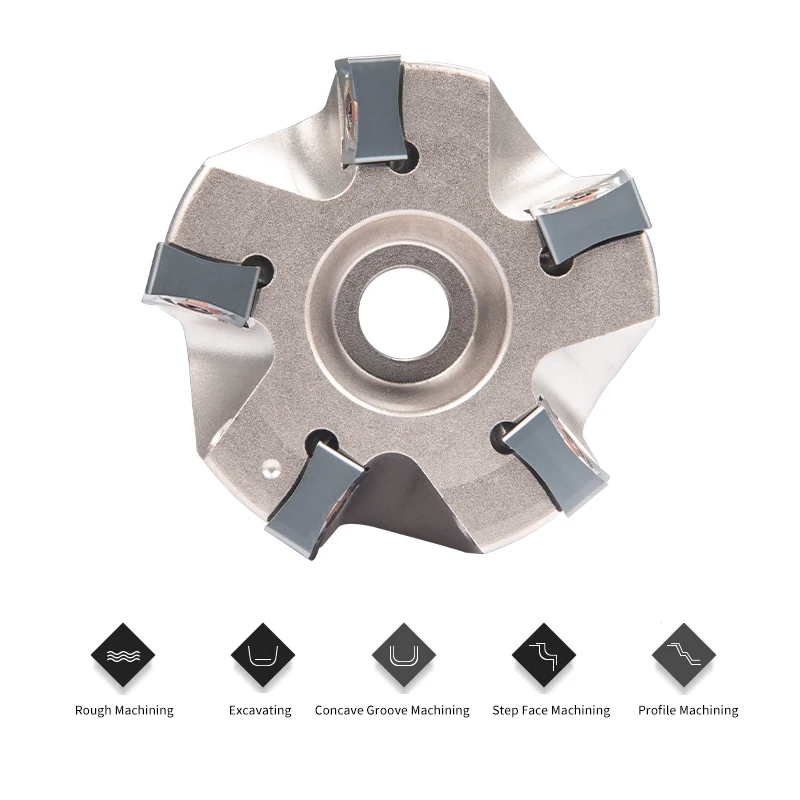 MFB288/45R 50mm-100mm Milling Cutter Large Depth Of Cut, 45 Degrees Heavy Cutting Disc Heavy Cutting  SNMU Milling Cutter