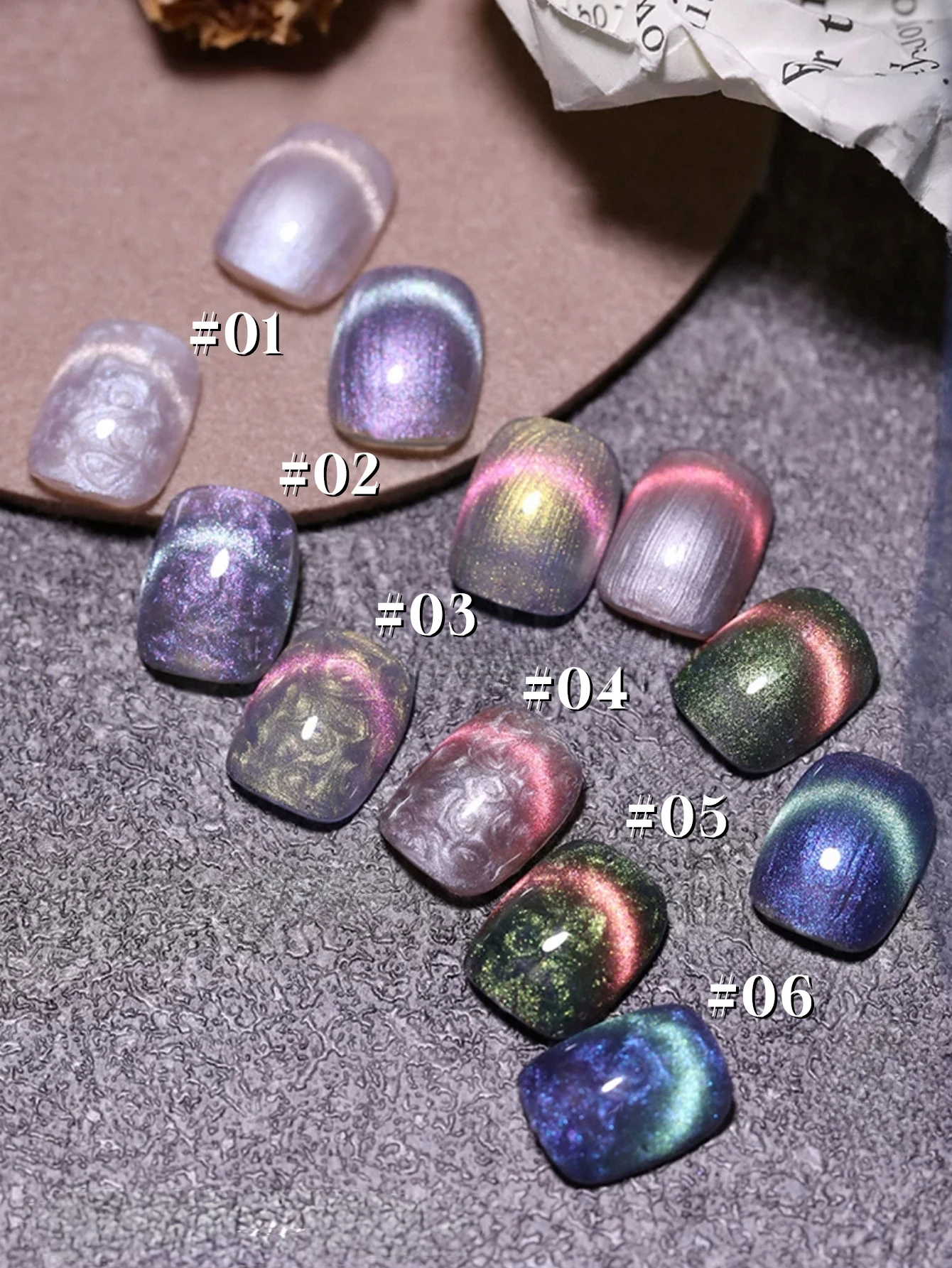 

1-8PCS Aurora Mother-of-Pearl Thread Cat's Eye Gel Nail Polish 2025 Autumn Popular Pearl Mother-of-Pearl Magic Color Nail Art