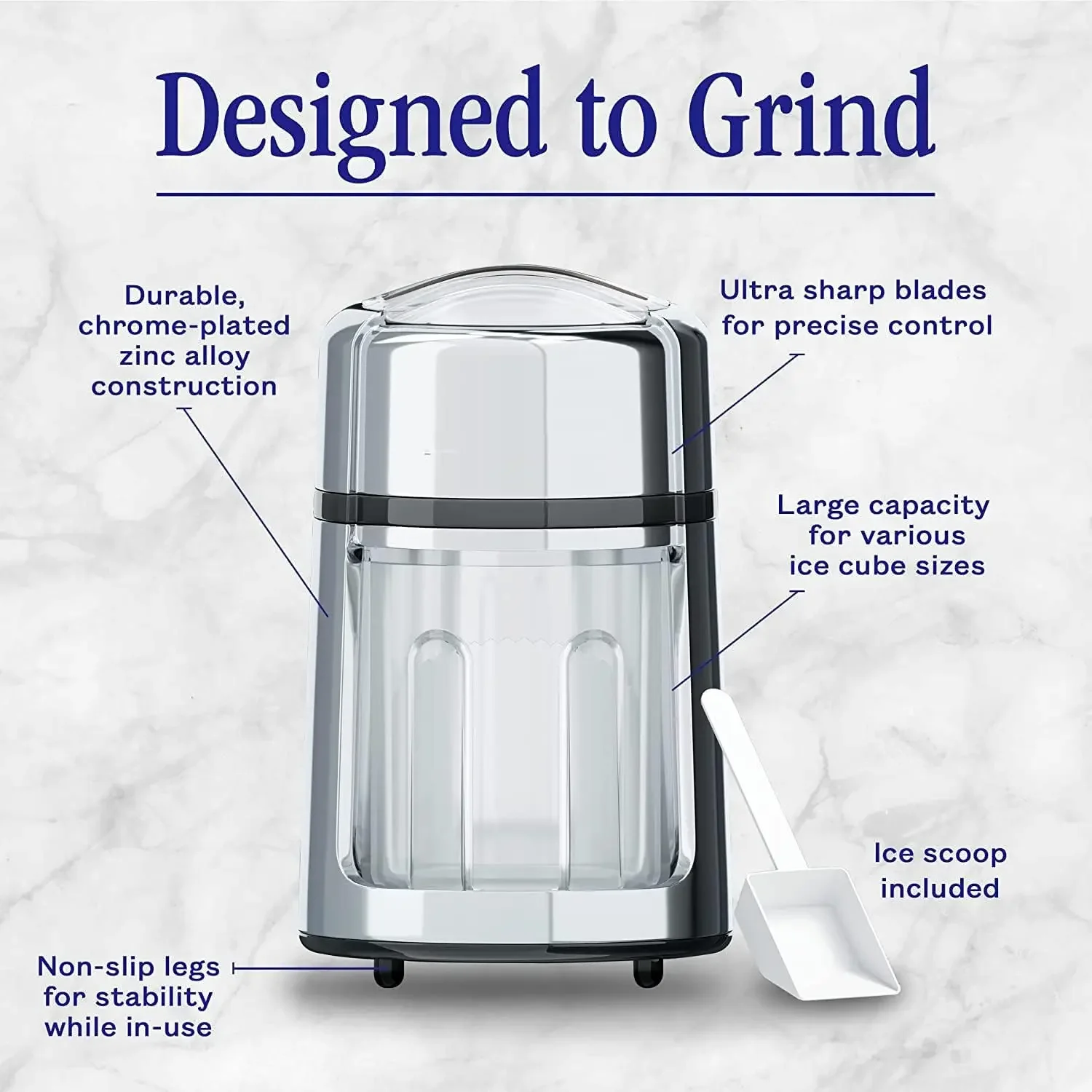 

XMSJ.Manual Ice Crusher With，Ice Crusher ，Manual Rotary Ice Crusher，Crushes Ice to Your Desired Fineness