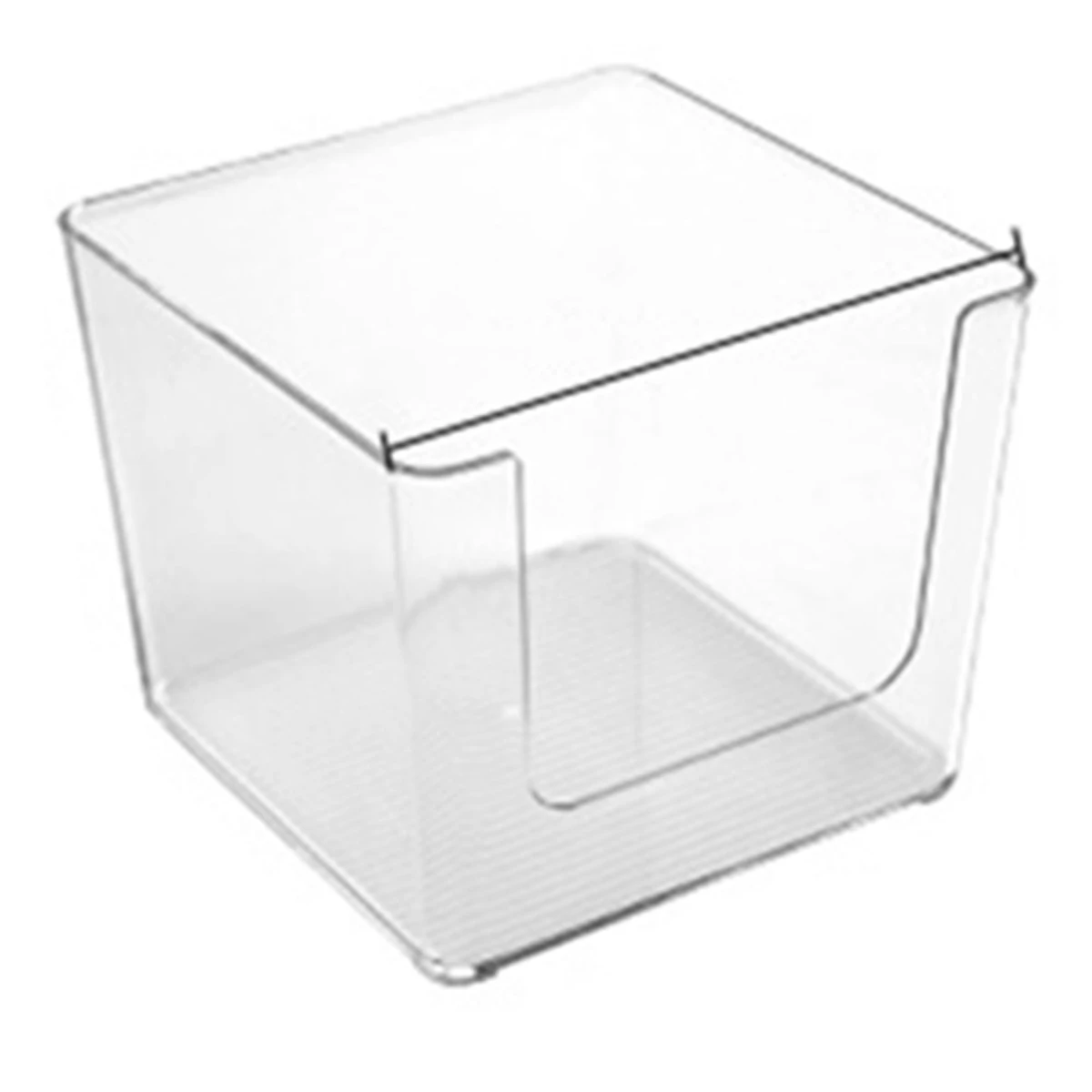 1Pcs Clear Pantry Organizer Bins Household Plastic Food Storage Basket Box for Kitchen Countertops Cabinets