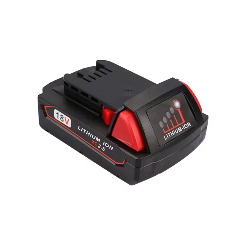 Imagem -05 - Baterias Recarregáveis para Milwaukee M18b5 xc Bateria de Iões de Lítio 18v 3500mah Carregador para Milwaukee M18 Conjunto de Bateria 18v