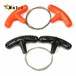 Outdoor Manual Hand Steel Wire Saw Survival Tools Hand Chain Saw Cutter Camping Emergency Gear Steel Wire Kits Hand Tool