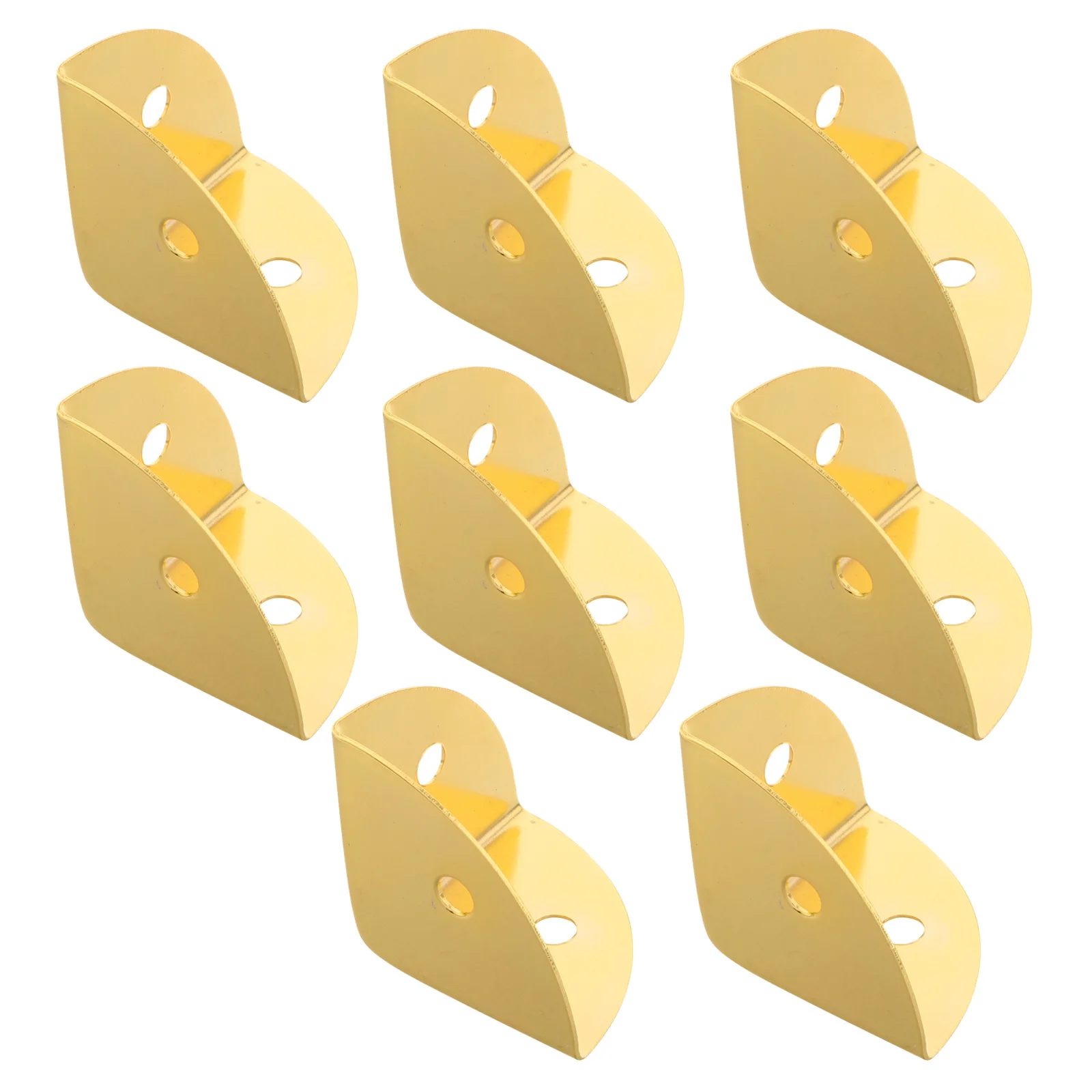 Protecteurs d'angle en métal, 8 pièces, pare-chocs en fer à 90 degrés pour boîtes à bijoux, meubles en bois, supports de protection de sécurité pour armoires
