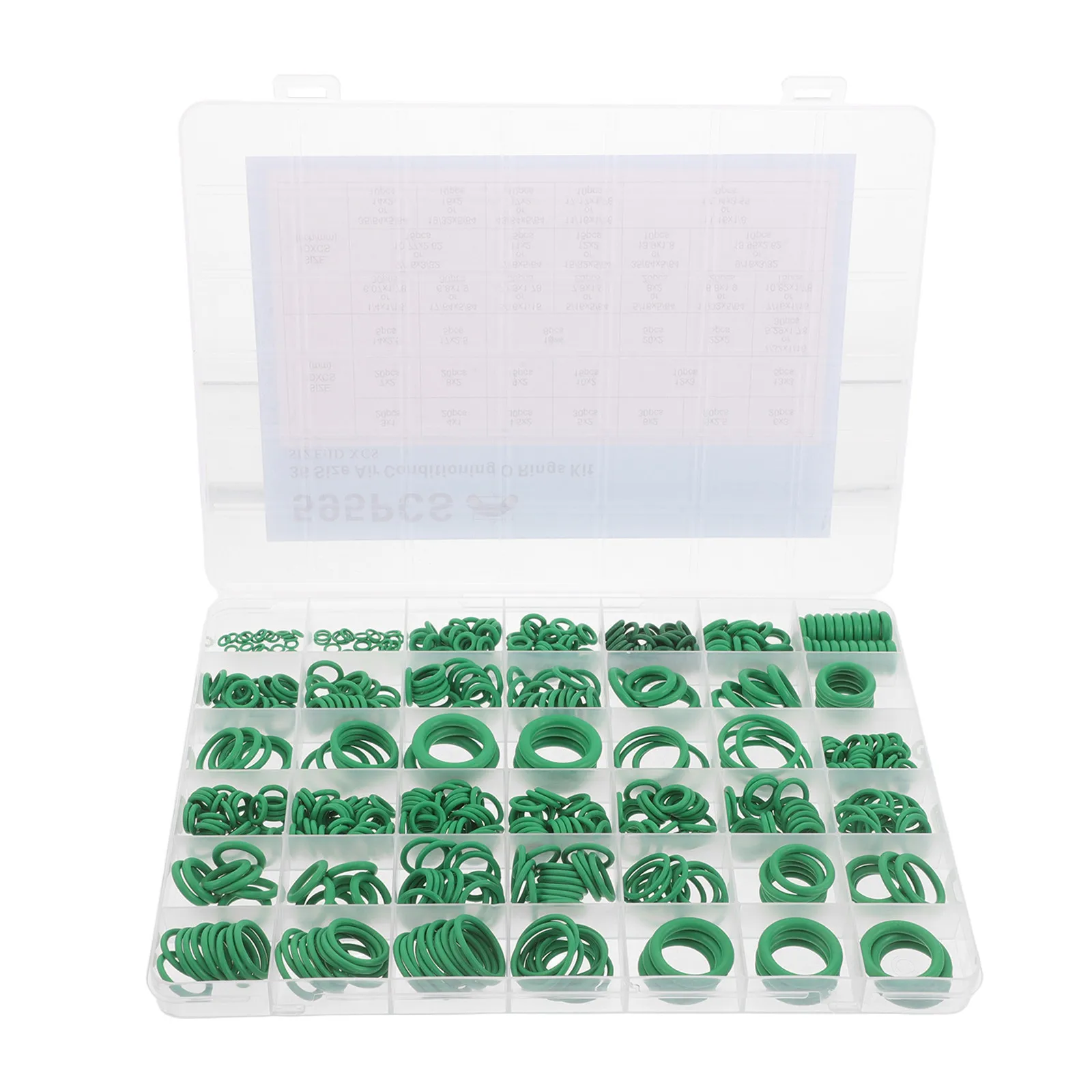595Pcs Automotive Ac O Rings Kit Rubber Compressor Seals Gasket Washers Car Air Conditioner O Ring Assortment for Repair Service