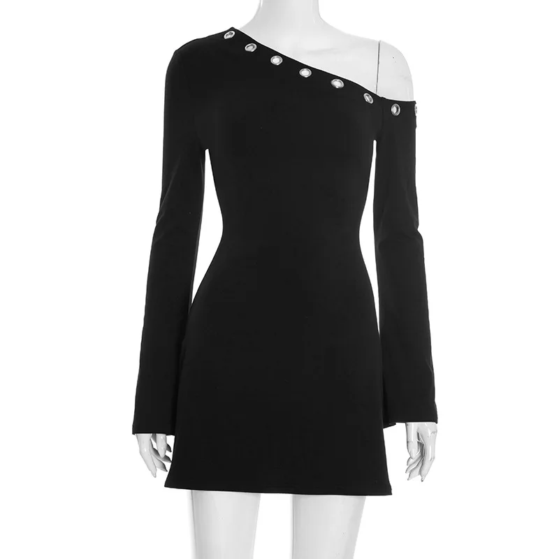 Women Mini Dress Sl… - image