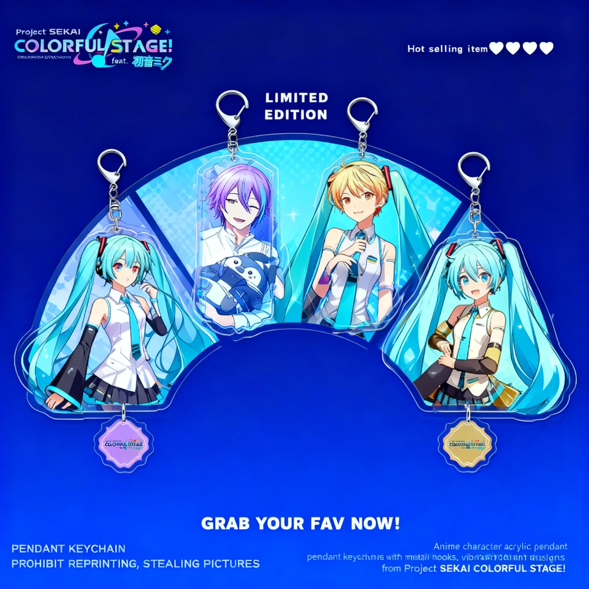 

World Project Colorful Stage feat Hatsune Miku Keychain Aoyagi Toya Kamishiro Rui Tenma Saki Anime Merchandise Cute Character