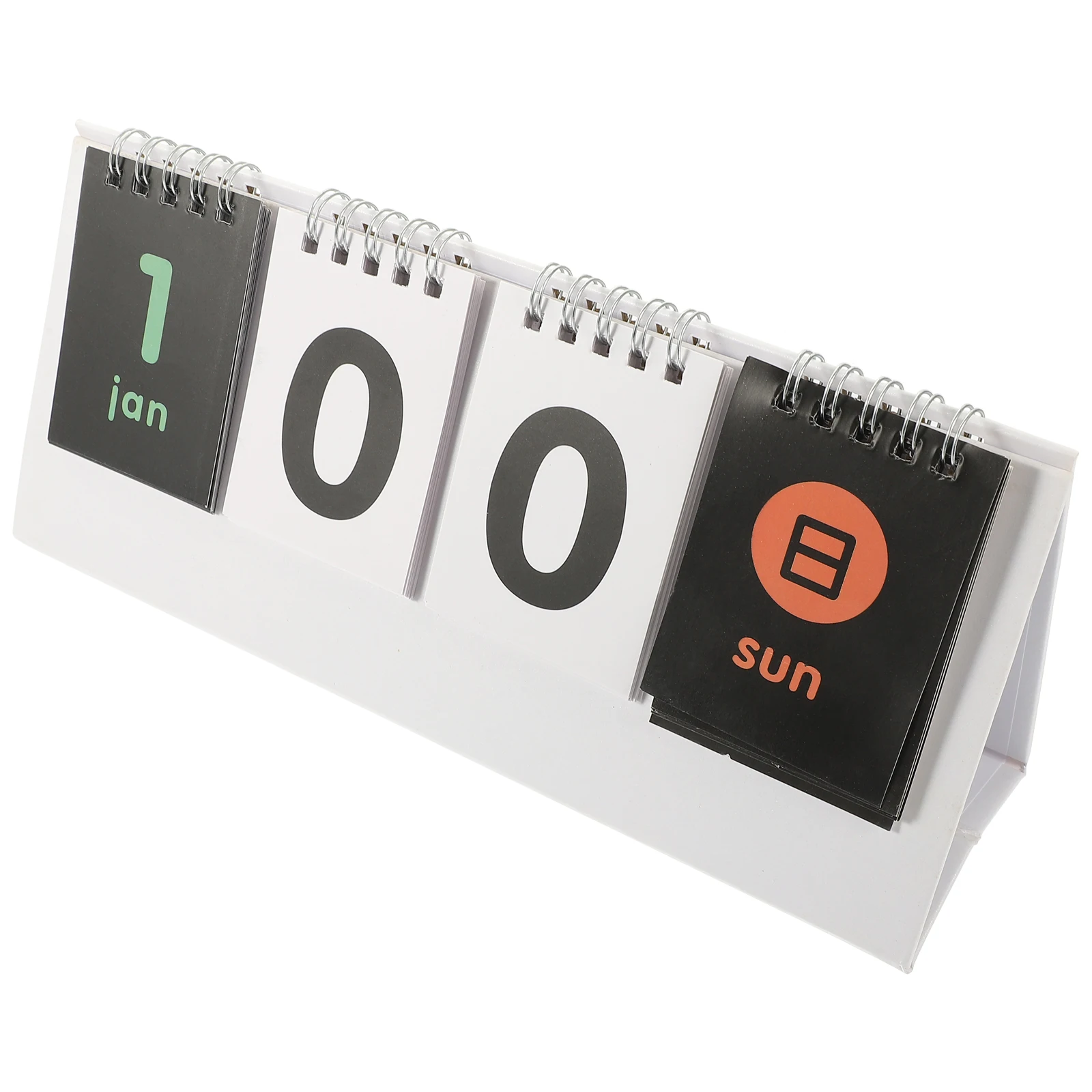 

White Modern Desk Calendar Reversible Countdown D Day Score Board Reusable Perpetual Chic Stylish Room Office Home Decor Gift