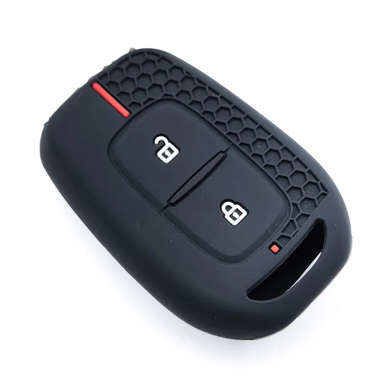 Nueva funda de silicona con llavero para Renault Clio Modus Clio Dacia Sandero Logan Duster Dokker 2021 2020 2019 Accesorios