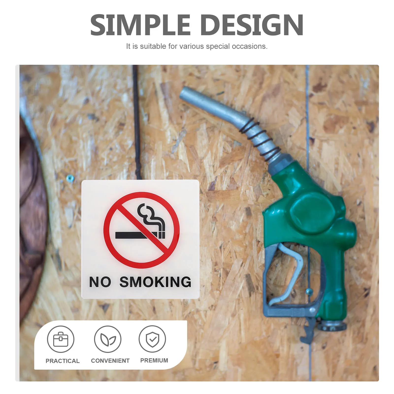 Acrylic Signage Warning Sign No Smoking Logo Plaque No Smoking Public Shope Signage Office Buildings Warm Reminder Sign NEW