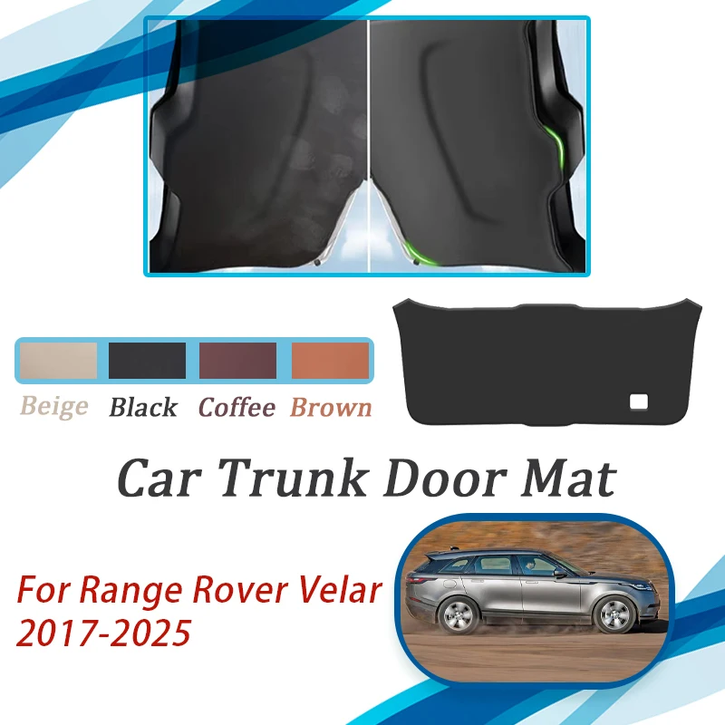 

Car Trunk Tailgate Pad For Land Rover Range Rover Velar L560 2017-2025 Leather Cover Cargo Door Mat Boot Carpet Auto Acesssories