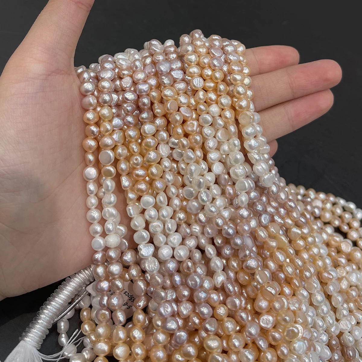 Rainbow Irregular Pearl Natural Freshwater Pearl 6-7mm For Jewelry Making DIY Necklace Bracelet Chains Earrings Accessory