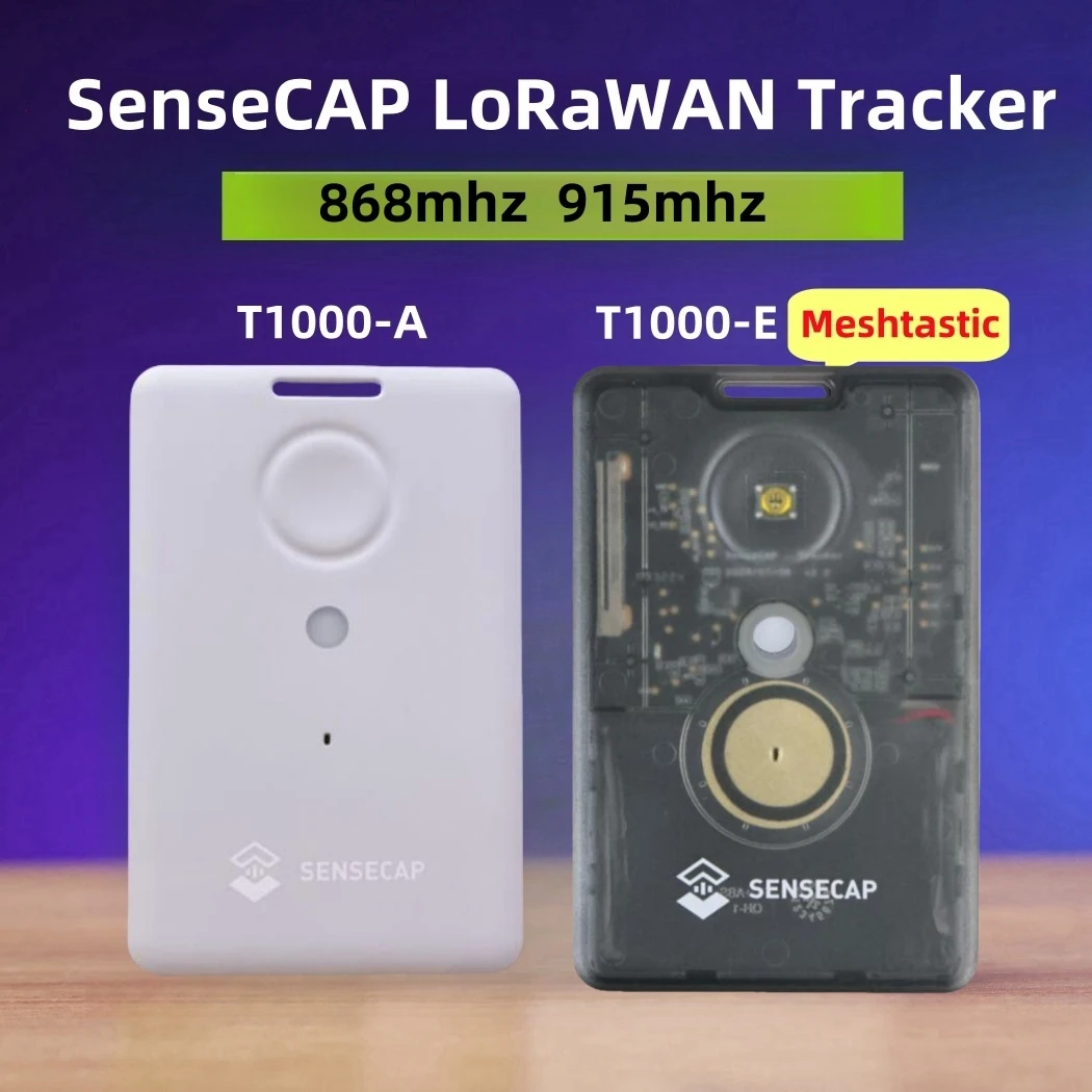 Sensecap T1000 E Meshtastic 868MHz Tracker Lora MeshCore עם LR1110,nRF52840,GPS, IP65 חיישן תנועה למיקום פנימי וחיצוני