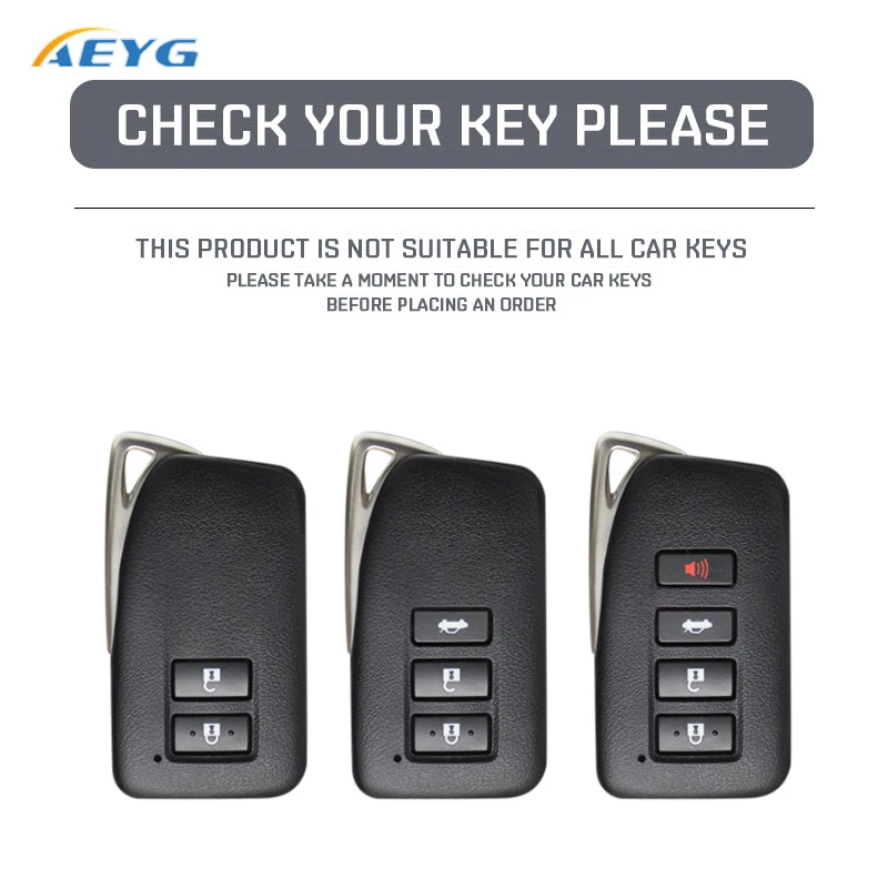 ABS Carbon Fiber Car Key Case Shell For Lexus NX IS RX ES GX LX LS UX GS 200 260 300 350 NX200 NX300 RX350 ES300 2/3/4 Buttons