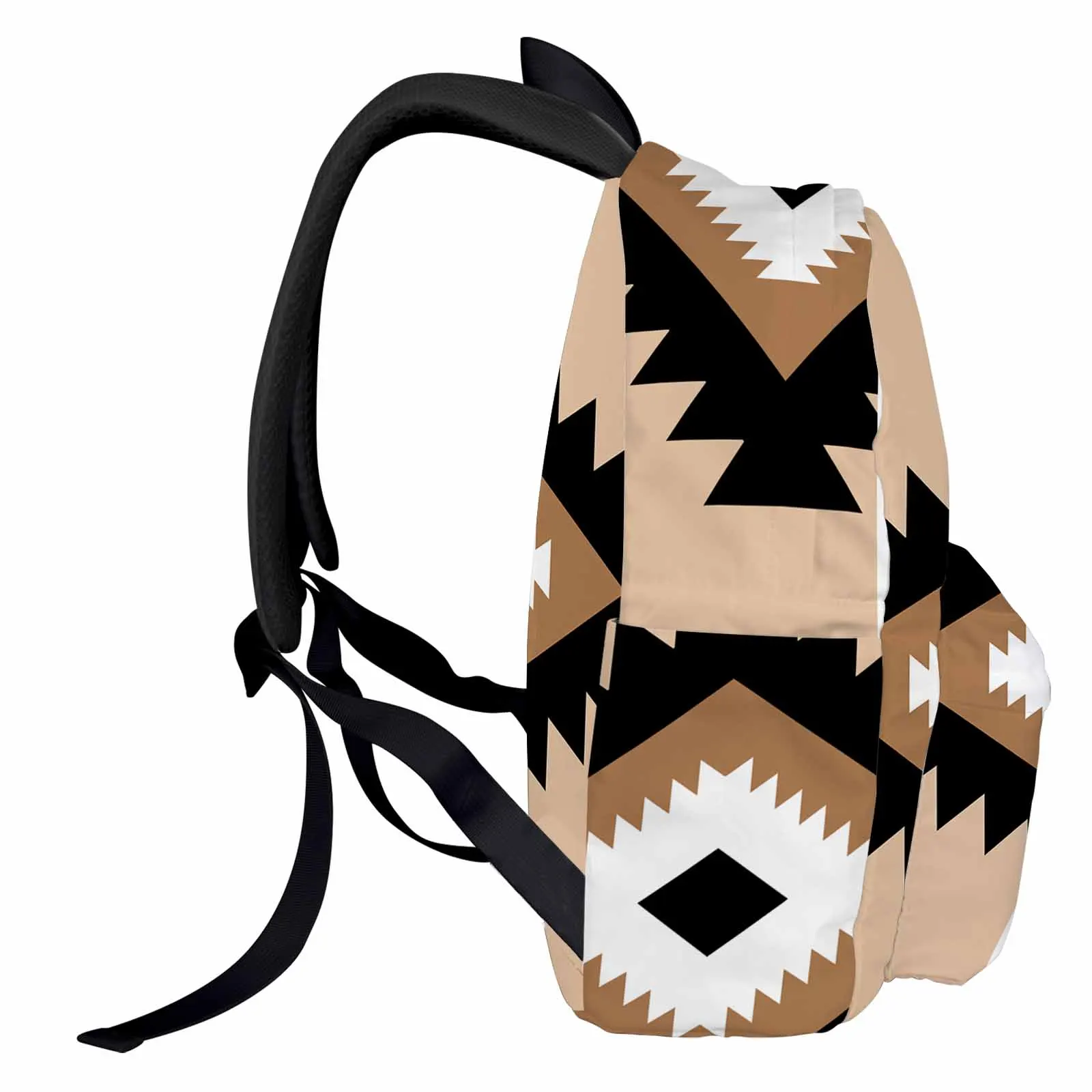 Bohemian Aztec Brown Backpack School Bags for Teenagers Students Laptop Bag Women's Casual Travel Backpack