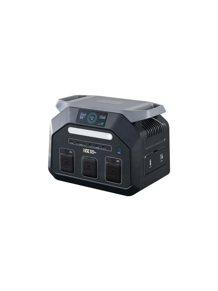 IEE P1800 Tragbare Powerstation 1800W 1024Wh LiFePO4 Solargenerator, 3600W Spitzenleistung Reine Sinuswelle 10ms USV Notstromversorgung, Ultraschnelles AC-Laden, Max. 500W Solareingang, Mehrfache