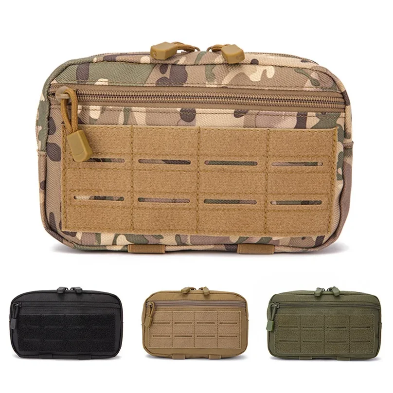 EDC Molle Tactical Pouch Waist Pack Compact Utility Pouches Waist Belt Bag Medical Bags Phone Case Outdoor Hunting Accessories view 6