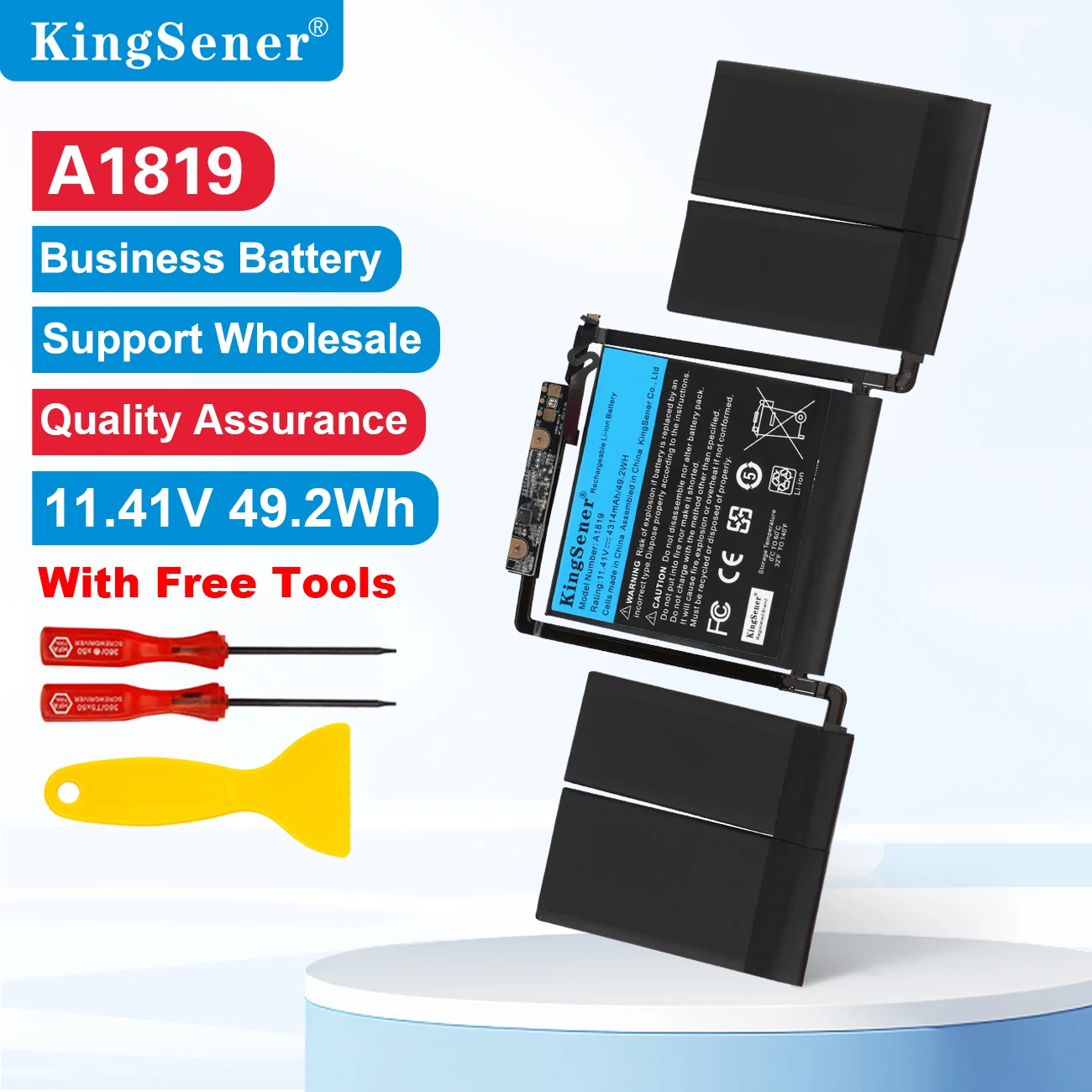 KingSener A1819 Akku für Apple MacBook Pro 13 Zoll Touch Bar A1706 Ende 2016 Mitte 2017 EMC 3071 EMC 3163 MLH12LL/A MPXV2LL/A