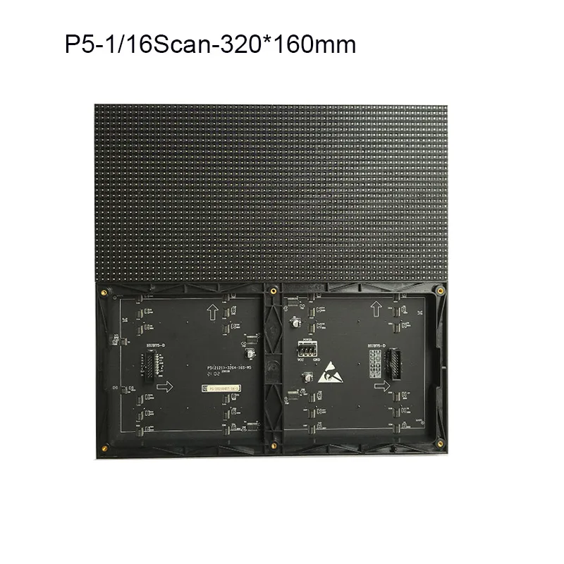 P5 Indoor RGB LED Bildschirm Modul 320*160mm 1/16Scan 3-in-1 SMD2121 LED Werbung Display Modul 64*32dot Voll Farbe LED Panel
