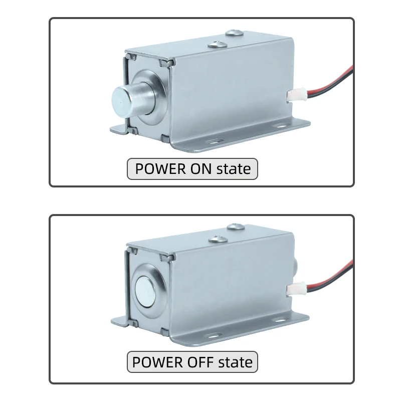 LY01F small electromagnetic lock, power on lock, DC12V24V electric control lock, power off reset electromagnet