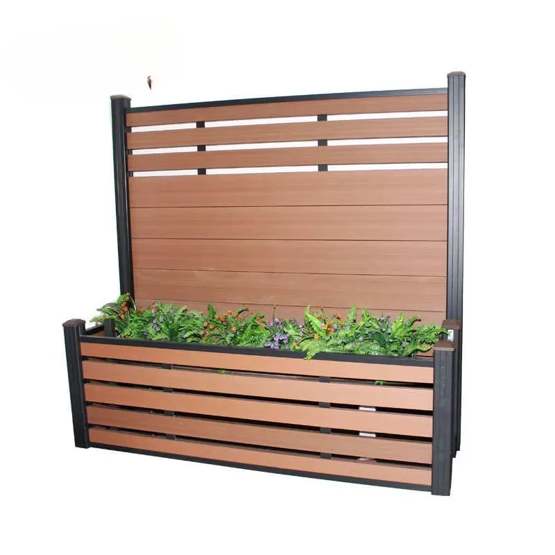 

Outdoor decorative wood-plastic composite flower pot wpc planting box
