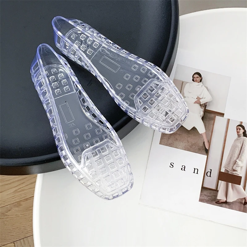 Casual Fashion Sandals Open-Toe Flat Bottom Outdoor Leisure Shoes Hollow out Design Ladies Slip-On Summer Sandals