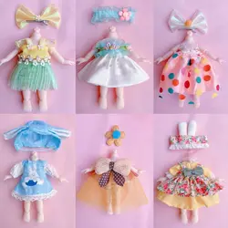 10 Styles Doll Clothes Dresses Cute Mini Fashion Skirts 16~17cm Doll Clothes Obitsu 11 Ob11 Doll/ Ob11 Gsc 1/12 Bjd Molly Body