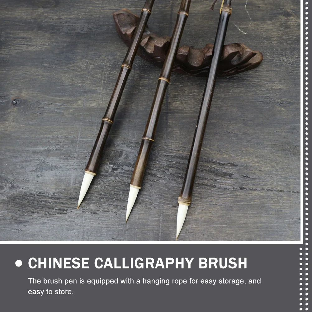 

Calligraphy Brush Adult Pen Student Practice Bamboo Traditional Writing Brush for Chinese Painting Drawing Stationery Tool
