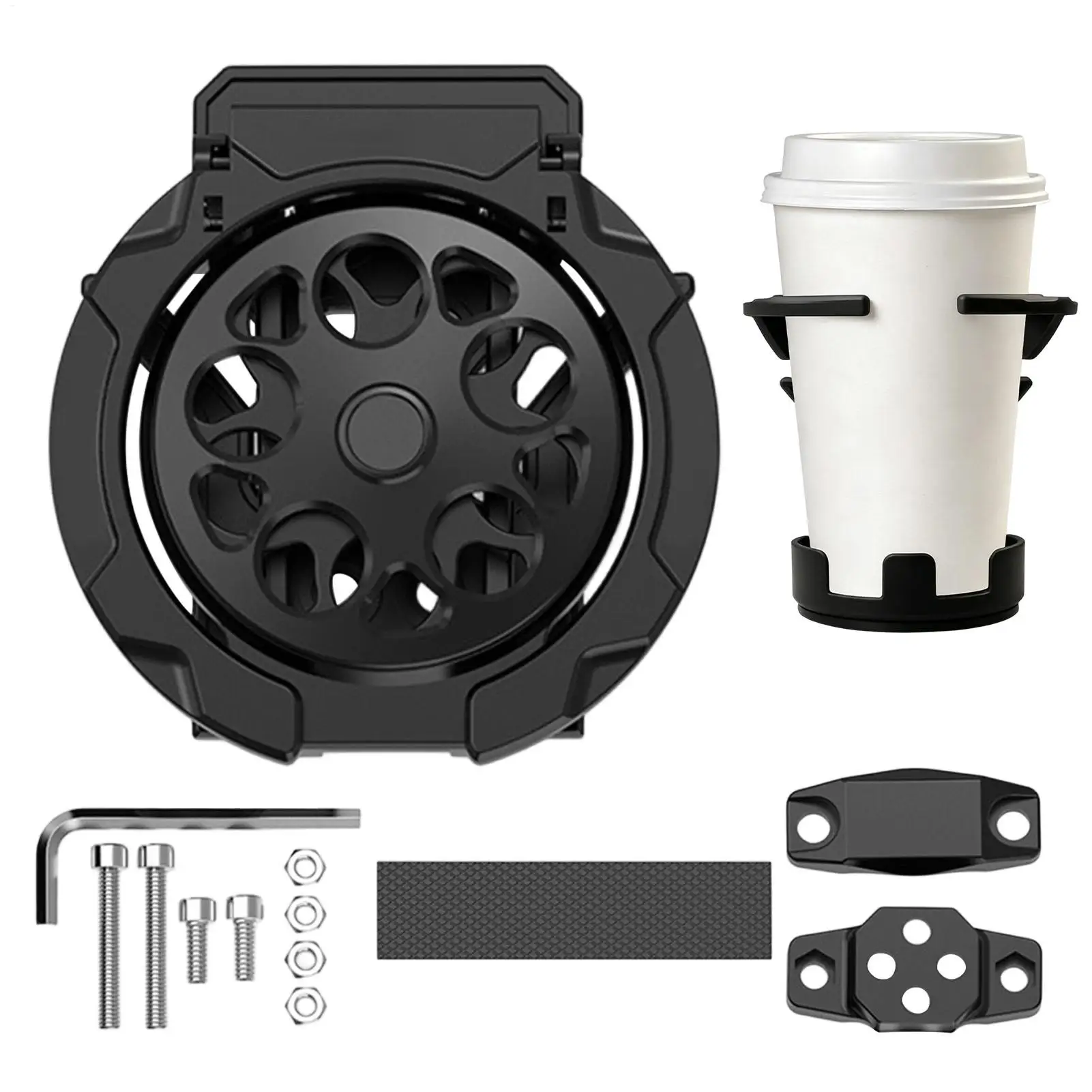 Motorcycle Foldable Cup Holder Lightweight Adjustable Water Bottle Mount For Electric Bicycles Sport Cycling Accessories