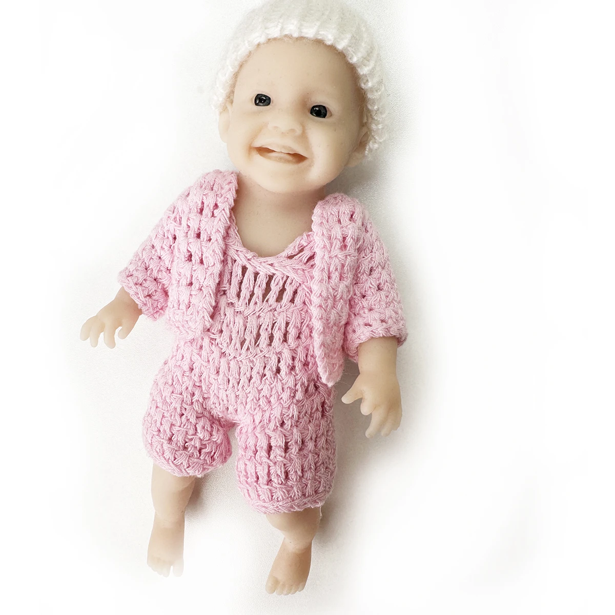 18Cm 7Inches  Reborn Baby Dolls Mini Girl Dolls Super Floppy Silicone Mini  lifelike Baby Doll Playsets